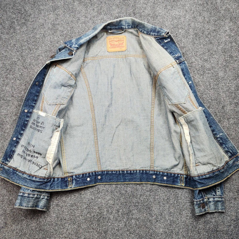 Levis Type 3 Sample Jacket Mens Medium Blue Cone Denim Trucker Pockets Classic - Picture 4 of 12